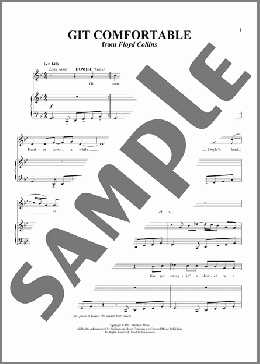Git Comfortable (from Floyd Collins)（Adam Guettel）のピアノ & ボーカル楽譜のサンプル画像