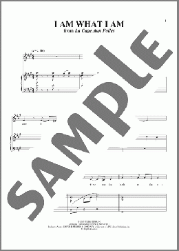I Am What I Am (from La Cage Aux Folles)（Jerry Herman）のピアノ & ボーカル楽譜のサンプル画像
