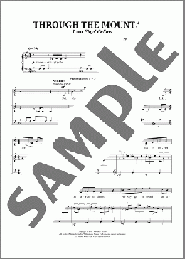 Through The Mountain (from Floyd Collins)（Tina Landau）のピアノ & ボーカル楽譜のサンプル画像