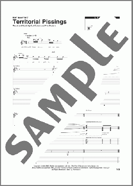 Territorial Pissings（Nirvana）のその他楽譜のサンプル画像