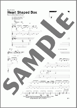 Heart Shaped Box（Nirvana）のその他楽譜のサンプル画像