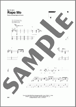 Rape Me（Nirvana）のその他楽譜のサンプル画像