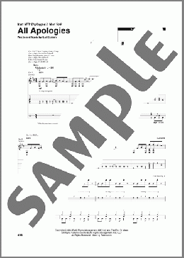 All Apologies（Nirvana）のその他楽譜のサンプル画像