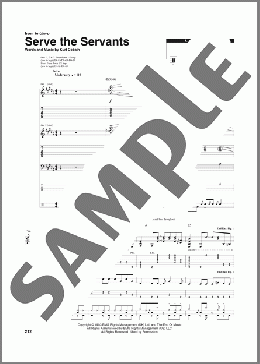 Serve The Servants（Nirvana）のその他楽譜のサンプル画像