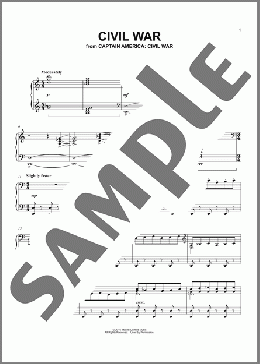 Civil War (from Captain America: Civil War)（Henry Jackman）のピアノソロ楽譜のサンプル画像