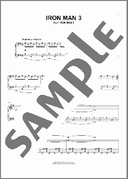 Iron Man 3（Brian Tyler）のピアノソロ楽譜のサンプル画像