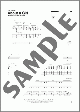 About A Girl（Nirvana）のその他楽譜のサンプル画像