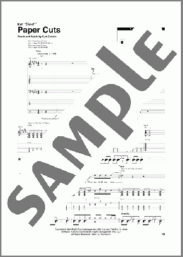 Paper Cuts（Nirvana）のその他楽譜のサンプル画像
