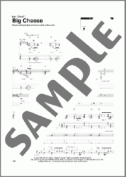 Big Cheese（Nirvana）のその他楽譜のサンプル画像