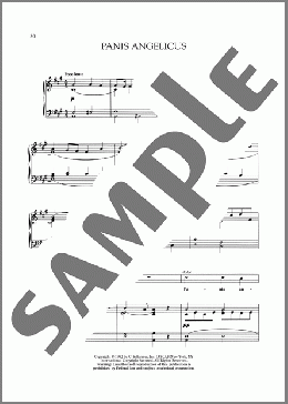 Panis Angelicus（Cesar Franck）のピアノ & ボーカル楽譜のサンプル画像