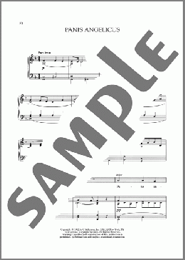 Panis Angelicus（Cesar Franck）のピアノ & ボーカル楽譜のサンプル画像