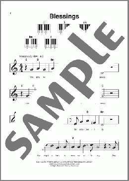 Blessings（Laura Story）のピアノソロ楽譜のサンプル画像