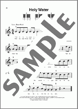 Holy Water(We The Kingdom)のピアノソロ楽譜のサンプル画像