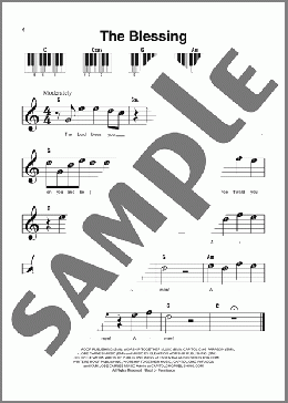 The Blessing（Kari Jobe & Cody Carnes）のピアノソロ楽譜のサンプル画像