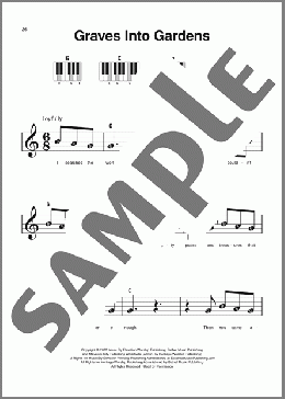 Graves Into Gardens（Elevation Worship）のピアノソロ楽譜のサンプル画像
