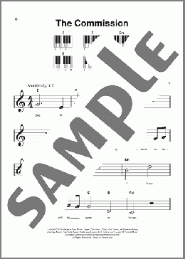 The Commission（CAIN）のピアノソロ楽譜のサンプル画像