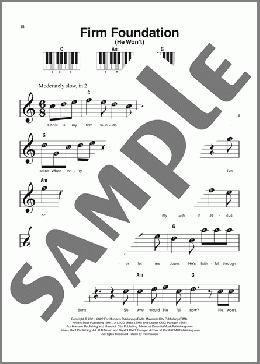 Firm Foundation (He Won't)（Cody Carnes）のピアノソロ楽譜のサンプル画像