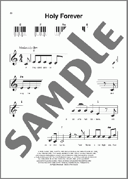Holy Forever（Chris Tomlin）のピアノソロ楽譜のサンプル画像