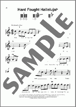 Hard Fought Hallelujah (feat. Jelly Roll)（Brandon Lake）のピアノソロ楽譜のサンプル画像