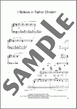 I Believe In Father Christmas(Susan Boyle)のピアノ & ボーカル & ギター楽譜のサンプル画像