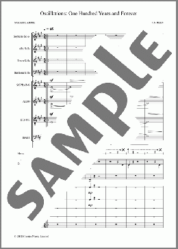 Oscillations: 100 Years and Forever（Ellen Reid）の合唱その他楽譜のサンプル画像