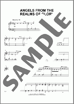 Angels From The Realms Of Glory（Traditional French Carol）のピアノソロ楽譜のサンプル画像
