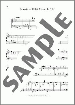 Sonata In B-Flat Major, K. 529(Domenico Scarlatti)のピアノソロ楽譜のサンプル画像