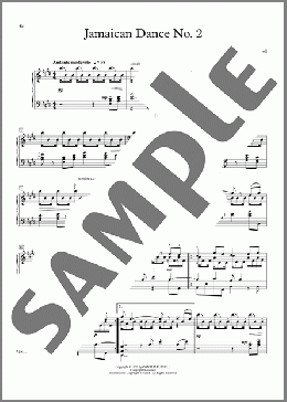 Jamaican Dance No. 2(Oswald Russell)のピアノソロ楽譜のサンプル画像