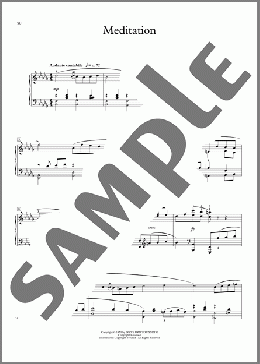 Meditation(Irene Britton Smith)のピアノソロ楽譜のサンプル画像