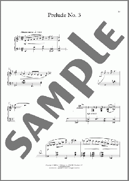 Prelude No. 3（Florence Price）のピアノソロ楽譜のサンプル画像