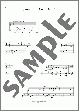 Jamaican Dance No. 1(Oswald Russell)のピアノソロ楽譜のサンプル画像