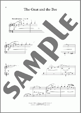 The Gnat And The Bee（Florence Price）のピアノソロ楽譜のサンプル画像