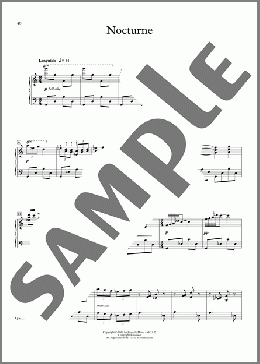 Nocturne（Zenobia Powell Perry）のピアノソロ楽譜のサンプル画像