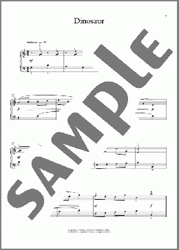 Dinosaur（Innocent Okechukwu）のピアノソロ楽譜のサンプル画像