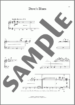 Dave's Blues（Dave Ragland）のピアノソロ楽譜のサンプル画像