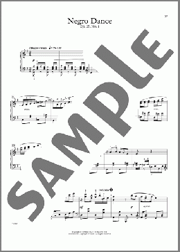 Negro Dance(Nora Douglas Holt)のピアノソロ楽譜のサンプル画像