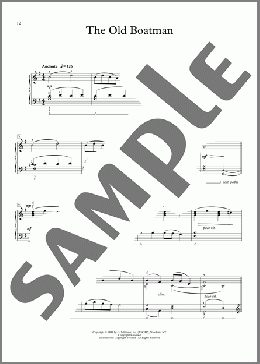 The Old Boatman（Florence Price）のピアノソロ楽譜のサンプル画像
