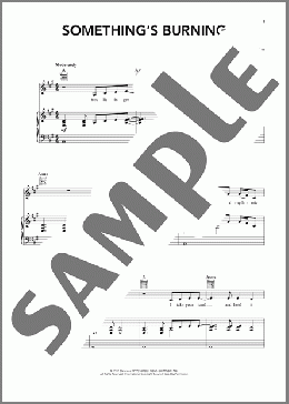 Something's Burning(Kenny Rogers & The First Edition)のピアノ & ボーカル & ギター楽譜のサンプル画像