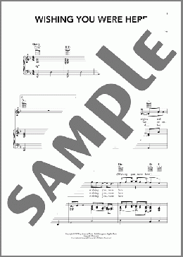 Wishing You Were Here（Chicago）のピアノ & ボーカル & ギター楽譜のサンプル画像