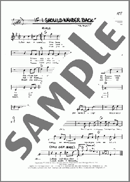 If I Should Wander Back Tonight（Flatt & Scruggs）のその他楽譜のサンプル画像