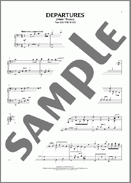 Departures (Main Theme)（Joe Hisaishi）のピアノソロ楽譜のサンプル画像