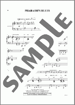 Pharaoh's Blues（Patti Drennan）のピアノ & ボーカル楽譜のサンプル画像
