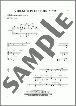 A Shelter In The Time Of Storm（Vernon J. Charlesworth/Patti Drennan）のピアノ & ボーカル楽譜のサンプル画像