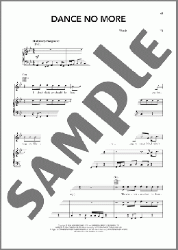 Dance No More（Harry Styles）のピアノ & ボーカル & ギター楽譜のサンプル画像