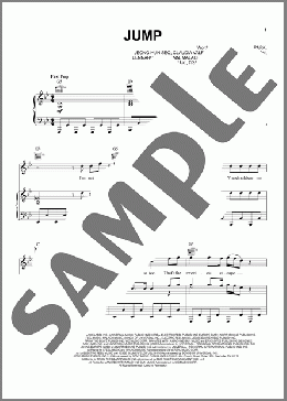 Jump（BLACKPINK）のピアノ & ボーカル & ギター楽譜のサンプル画像