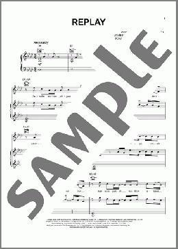 Replay（SHINee）のピアノ & ボーカル & ギター楽譜のサンプル画像