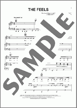The Feels（Twice）のピアノ & ボーカル & ギター楽譜のサンプル画像
