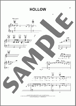 Hollow（Stray Kids）のピアノ & ボーカル & ギター楽譜のサンプル画像