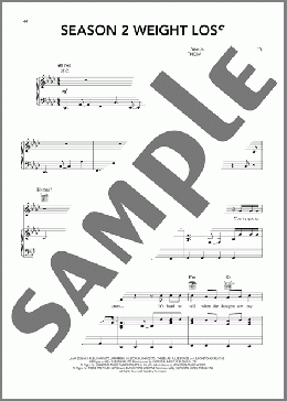 Season 2 Weight Loss（Harry Styles）のピアノ & ボーカル & ギター楽譜のサンプル画像