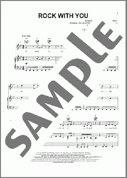 Rock With You（Seventeen）のピアノ & ボーカル & ギター楽譜のサンプル画像